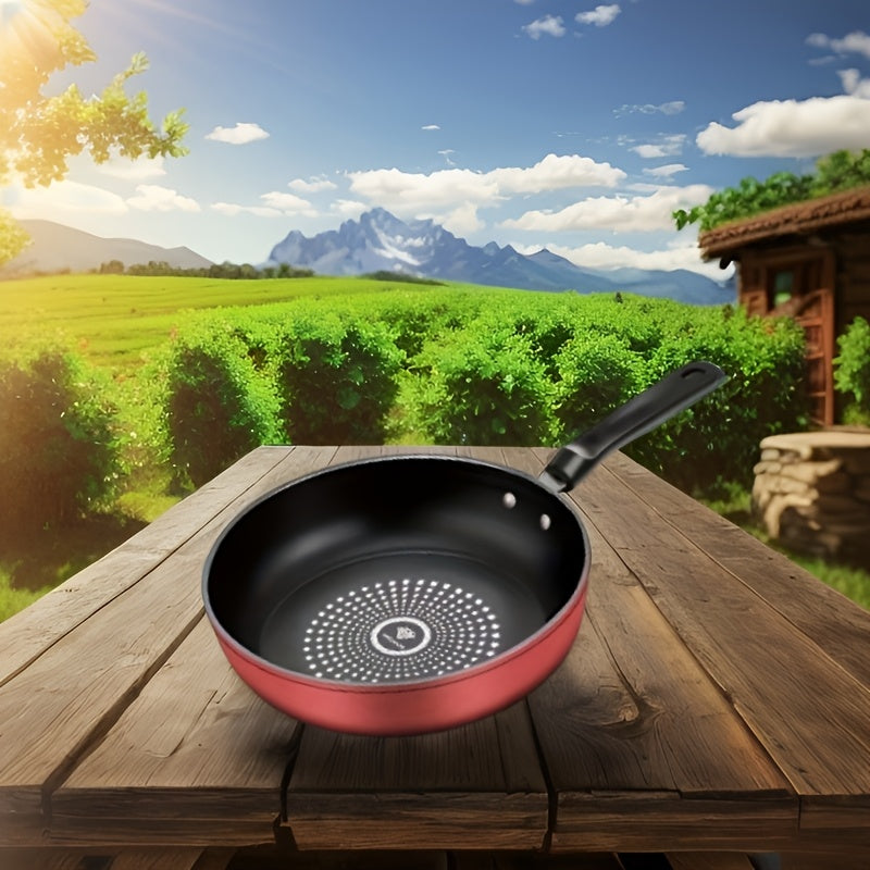 9.45-Inch Cast Iron Frying Pan Non-Stick Smokeless for Induction Gas Camping