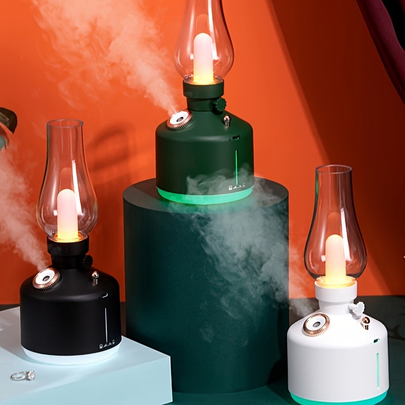 Портативный увлажнитель с LED-подсветкой, питание от USB, ультразвуковой, резервуар 1 л