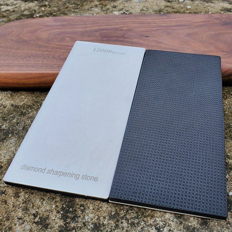 Diamond Knife Sharpener with EVA Sharpening Stone and Anti-Slip Silicone Base