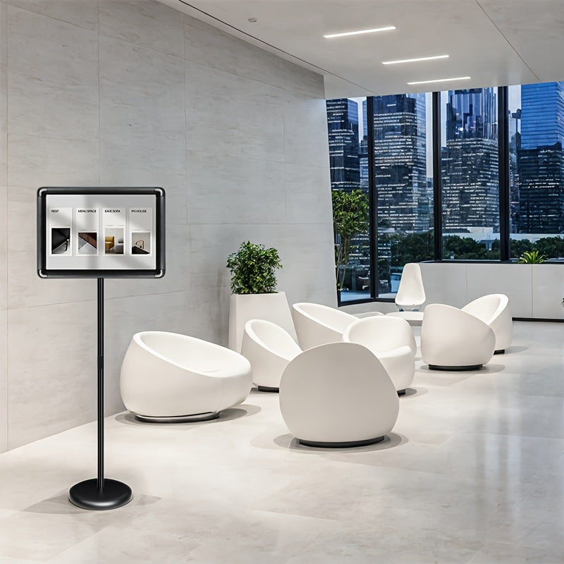 Стенд для металлических табличек A4, регулируемый, вращающийся, напольный, для внутреннего и наружного использования