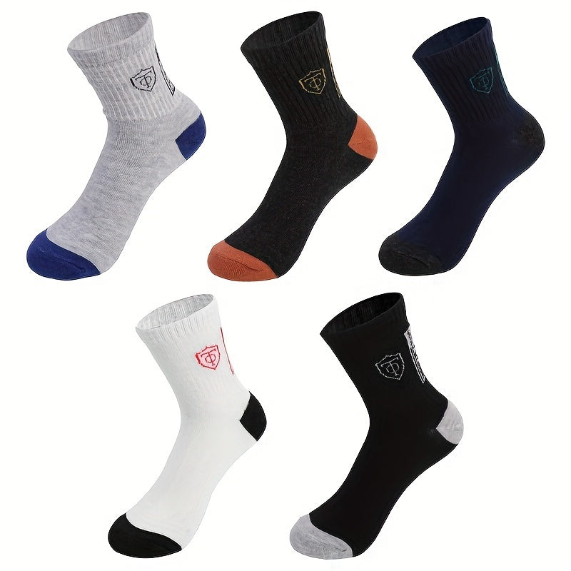 Men's Mid-Calf Socks Breathable Comfortable for Outdoor Sports and Business Wear