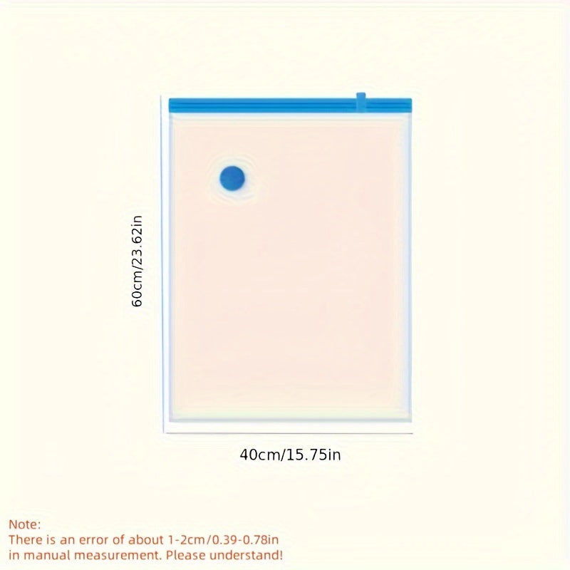 Set of 6 Reusable Vacuum Storage Bags with Hand Pump for Bedding Clothes and Duvets