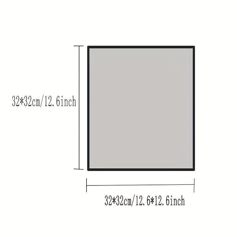 Set of 4 Embroidered Cotton Handkerchiefs and Towels 32x32cm Absorbent Soft