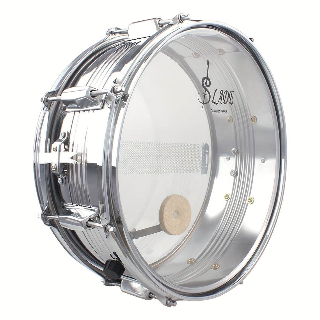 14 dyuymli kichik harbiy snare baraban shaffof baraban qopqog'i marching band asbobi