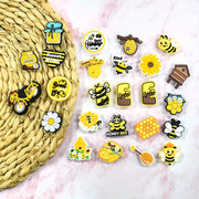 25Pcs Cute Insect Shoe Charms Set Bee Honeycomb Decor for Sandals and Garden Shoes