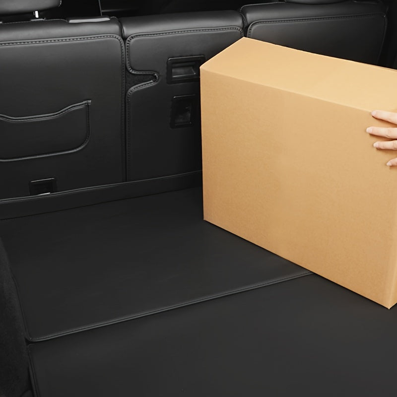 Premium PU Leather Trunk Mat for Tesla Model Y/3 Cargo Liner Scratch-Resistant Durable