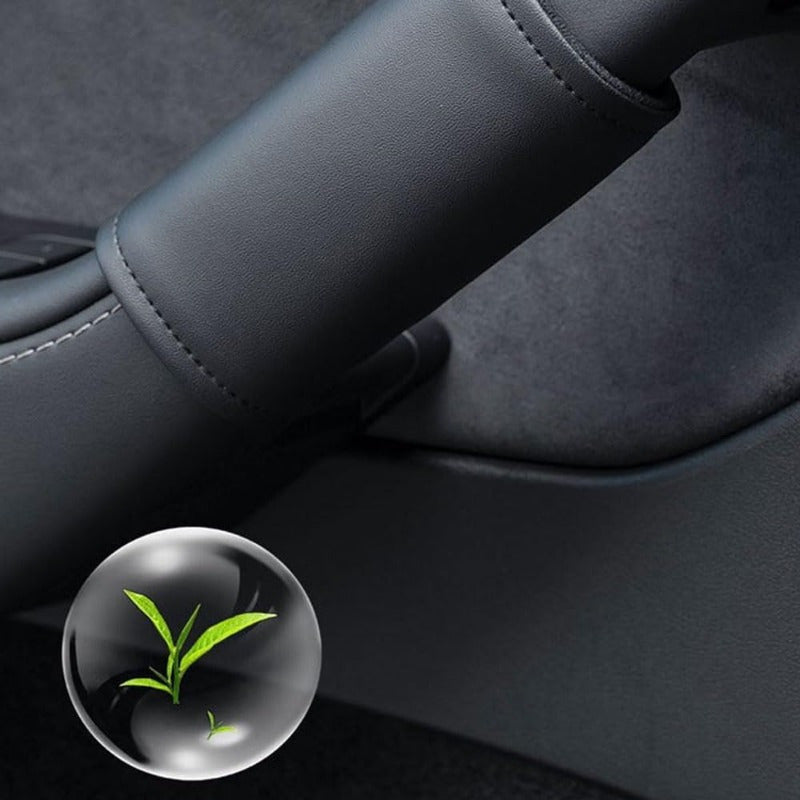 Car Interior Handle Cover Black Textured Grip for Model 3/Y Auto Accessory