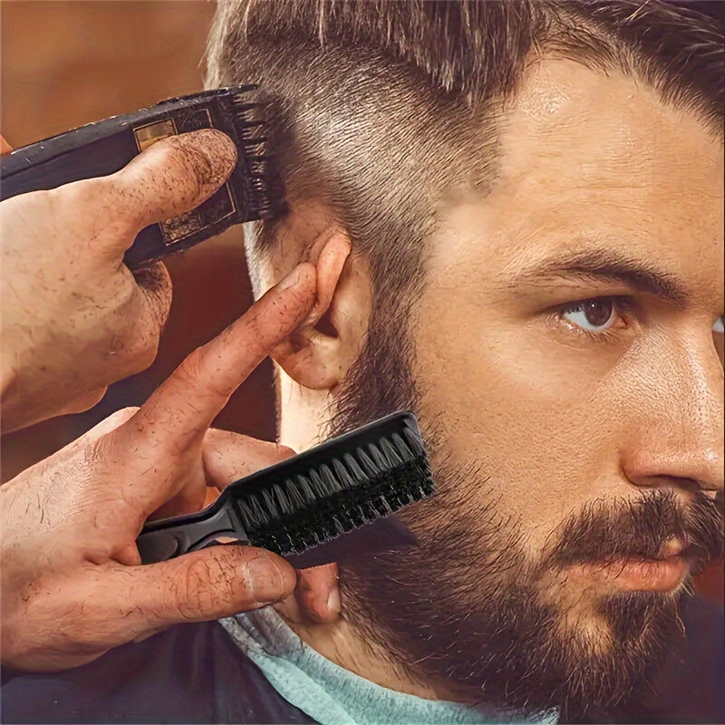 Unisex Hairdressing Tools Beard Comb and Hair Cleaning Brush Set