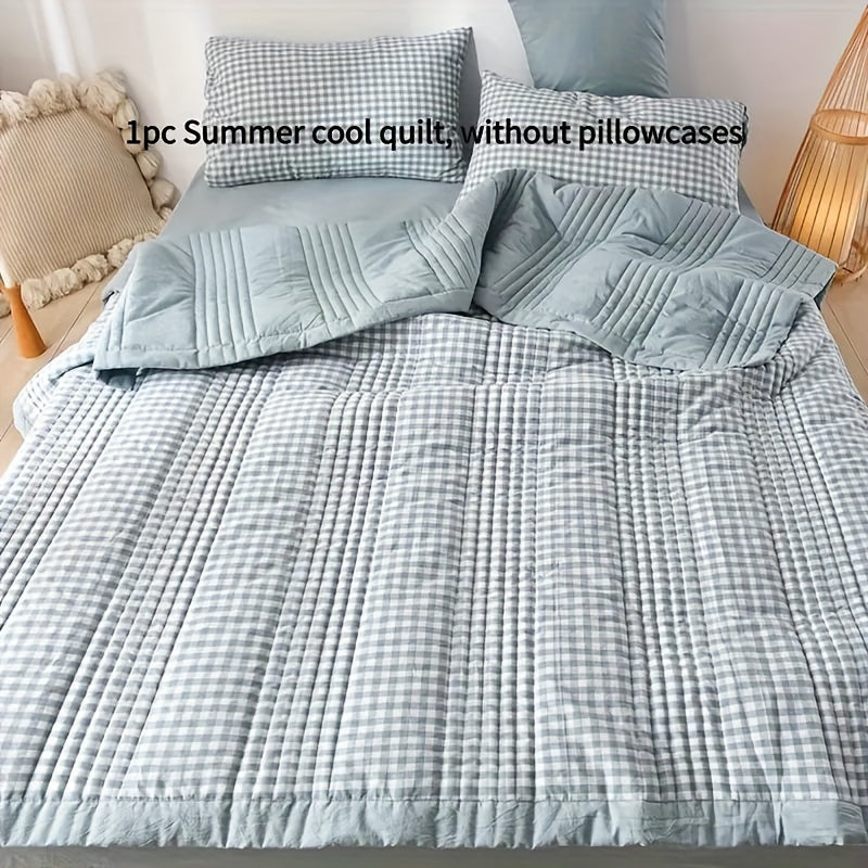 Summer Cooling Thin Quilt for Single or Double Bed Printed Quilted Bedspread Soft and Comfortable