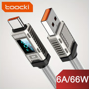 USB-C Fast Charging Cable 66W 40W 22.5W Nylon Flat Matte Data Transfer