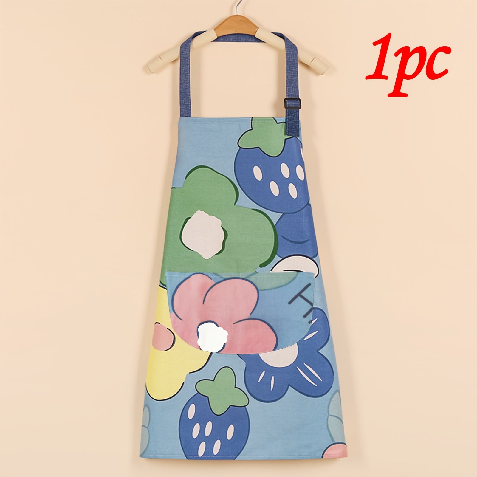 Adjustable Waterproof Apron with Large Pocket for Cooking and Baking Unisex