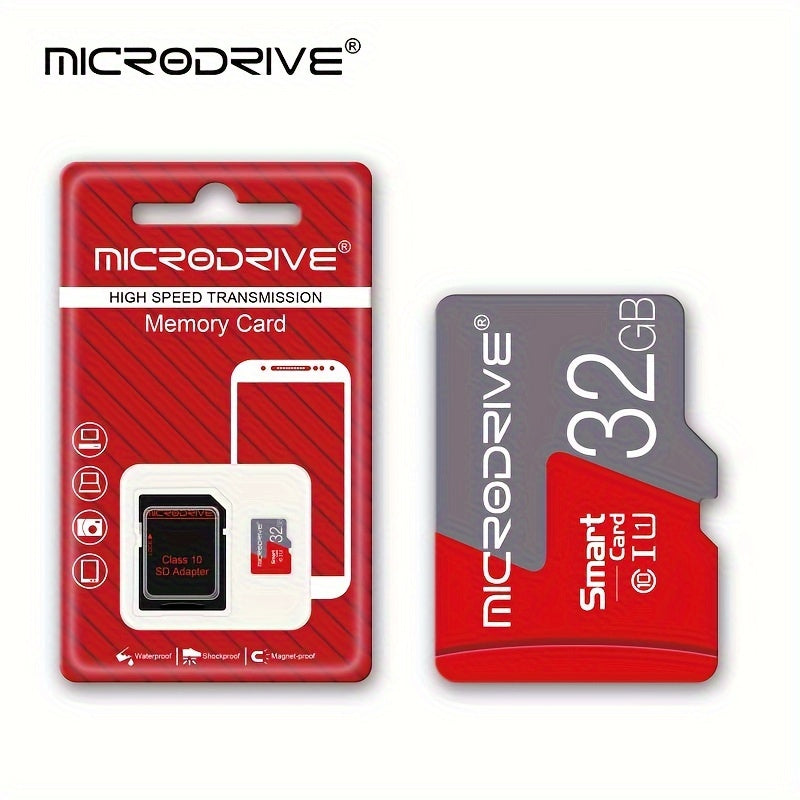 High Speed Class 10 MicroSD Card with SD Adapter 16GB to 256GB U3 for Smartphones Cameras DVRs