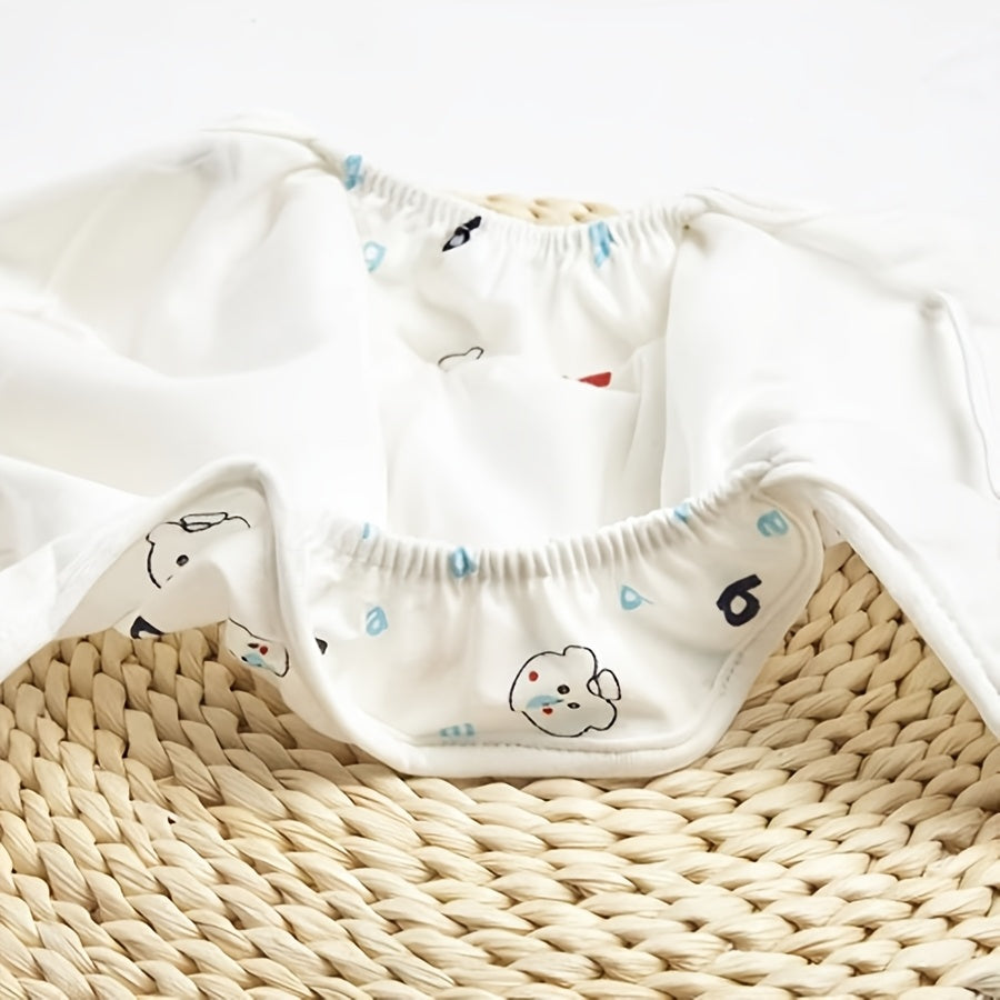 Set of 10 Toddler Training Pants with Cartoon Designs Knit Fabric Moisture-Wicking Breathable Potty Training Gift