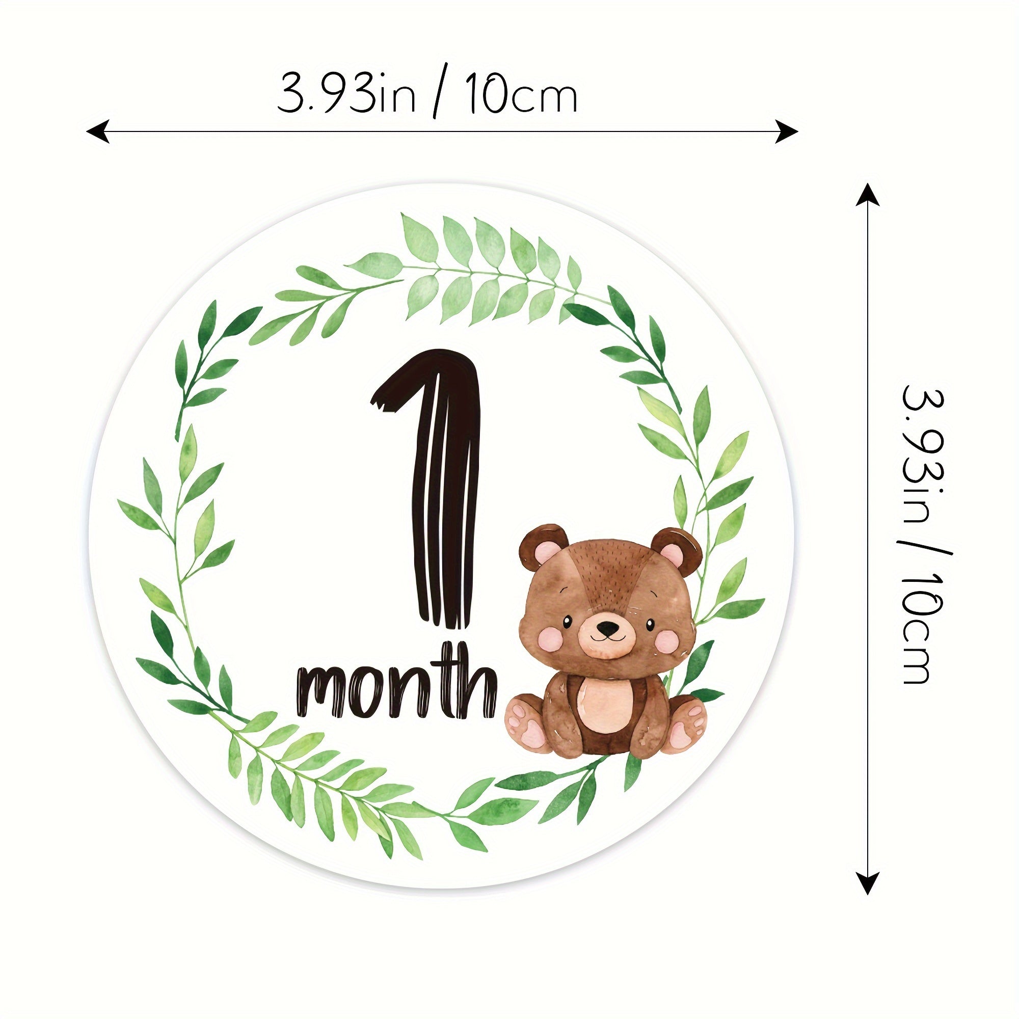 Set of 12 Milestone Stickers for Growth Photos Pregnancy Pregnancy Milestone Props