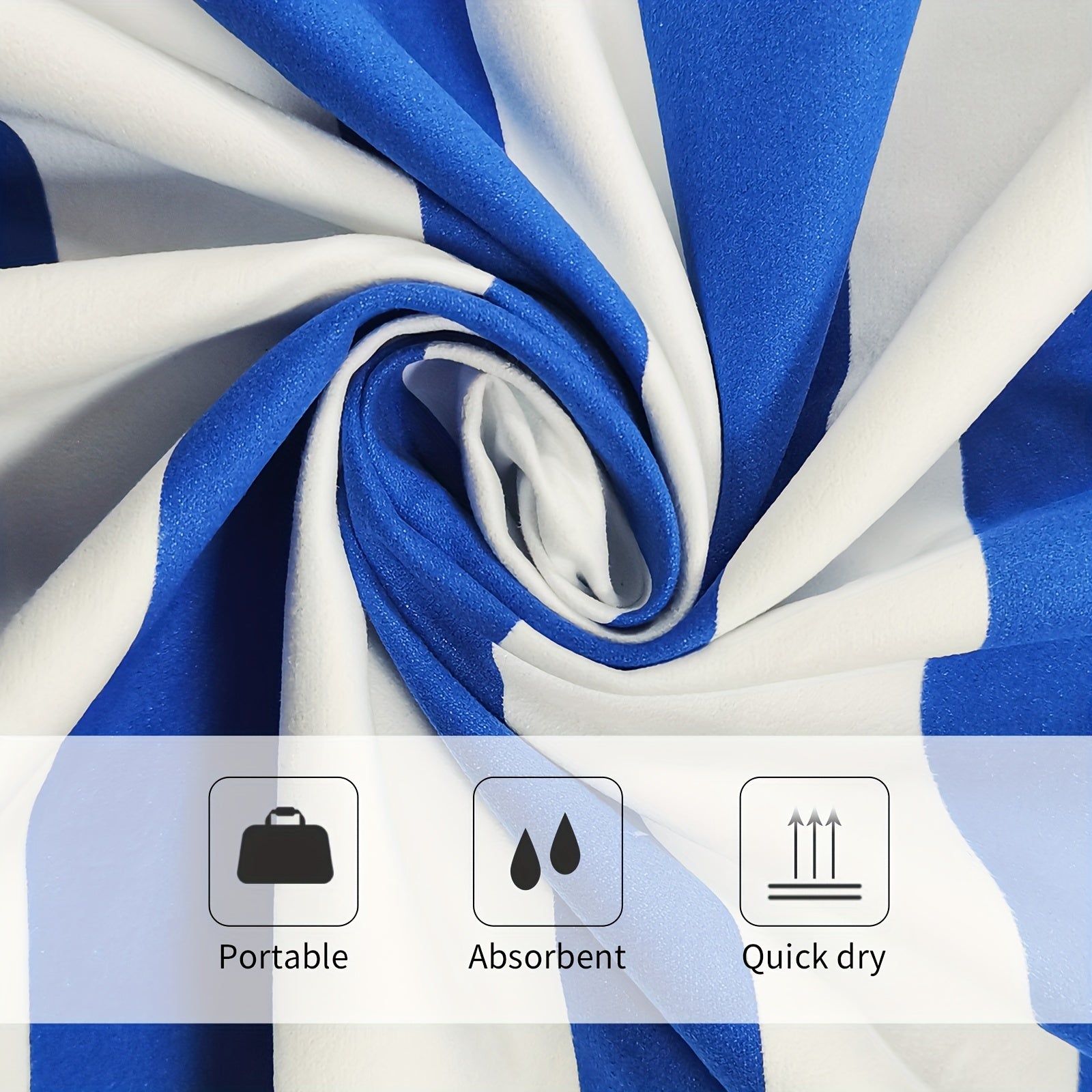 Soft Quick-Dry Chaise Lounge Cover with Side Pockets for Indoor Outdoor Use