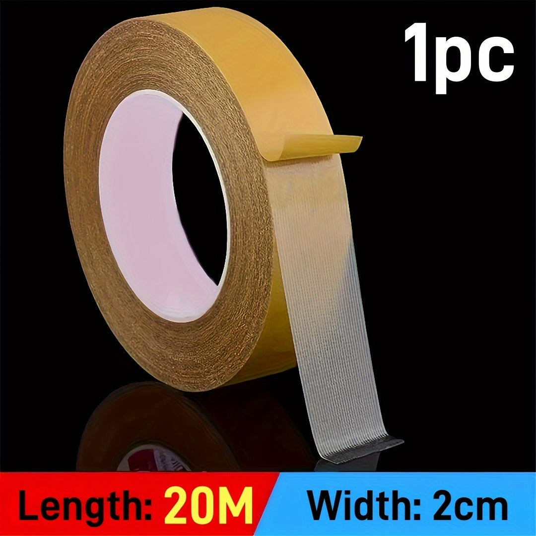 Heavy Duty Double-Sided Tape with Fiberglass Mesh Waterproof Transparent Mounting Tape for Walls Glass and Surfaces