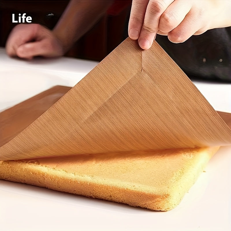 Tapetes de hornear antiadherentes resistentes a altas temperaturas, papel de lino duradero para hornos, microondas, parrillas, reutilizable y fácil de limpiar