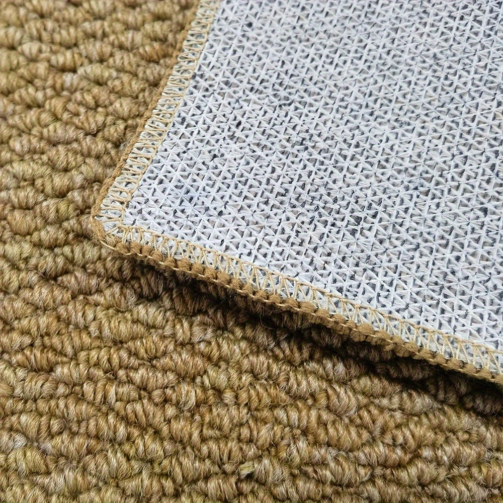 Absorbent Door Mat with Jute-Like Texture for Indoor Outdoor Entryways