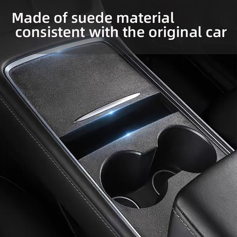 Center Console Protective Film PU Leather Cover for Tesla Model 3/Y