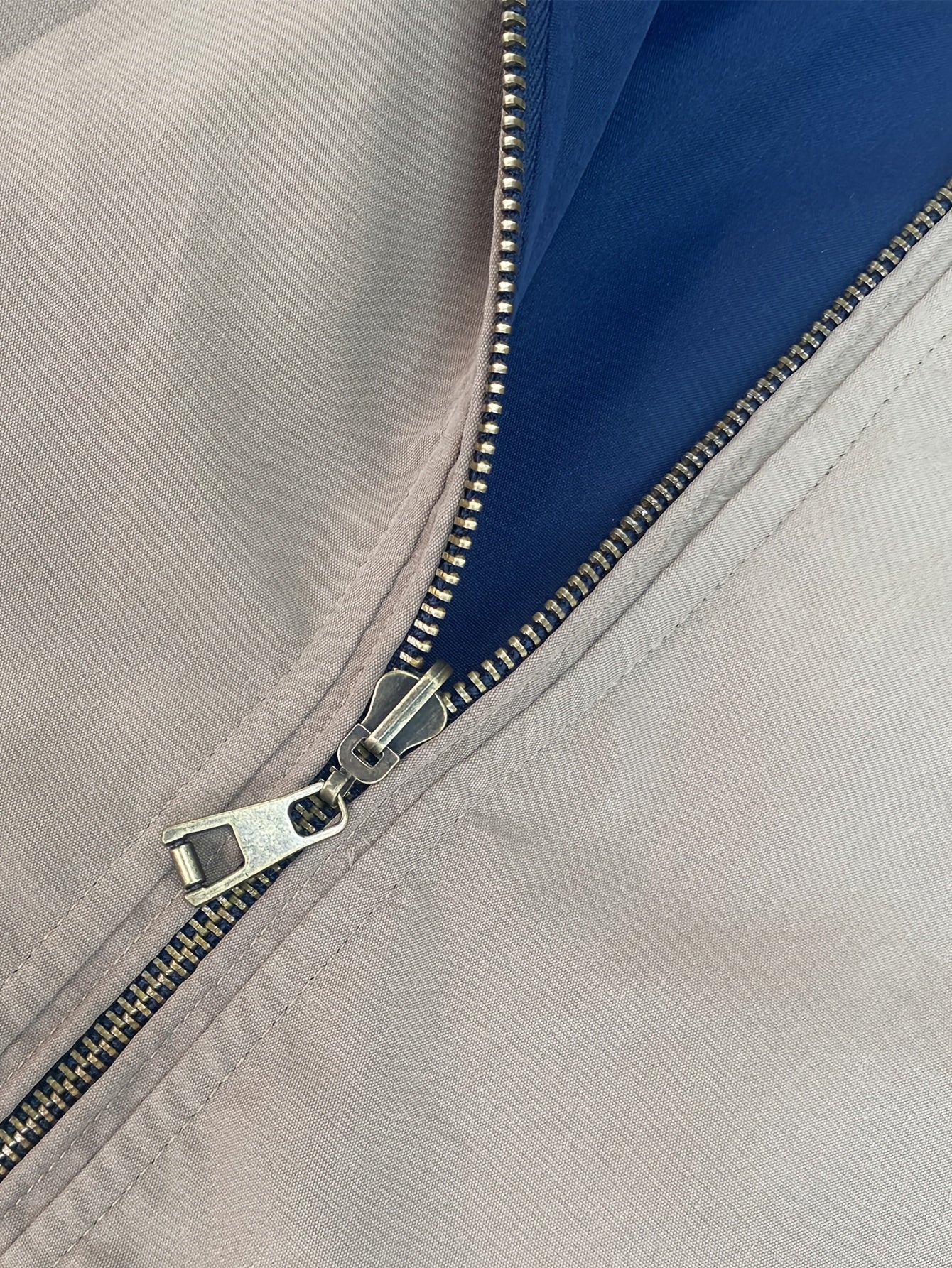 Zamonaviy Pearson OBM Erkaklar uchun Tasodifiy Ikki Tomonlama Kurtka, Chiziqli Uzoq Yengli Zip-Up, Cho'ntaklar, Turg'un Yelka, Yengil Polyester Aralashmasi, Bahor va Kuz uchun Ideal