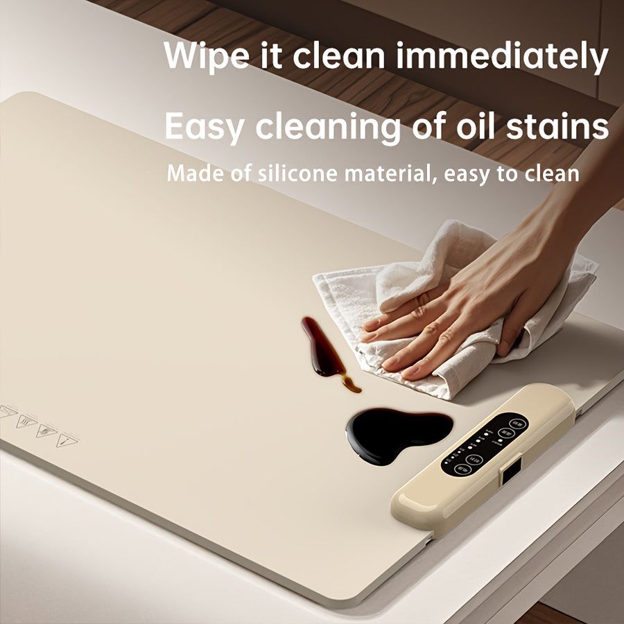 Regulación europea para calefacción inteligente doméstica de temperatura constante, tabla de corte multifuncional, placa de aislamiento de silicona plegable