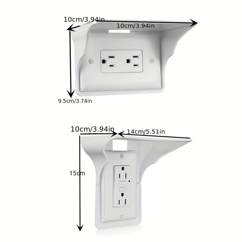 Wall-Mounted Storage Rack for Switch and Electronics Kitchen Household Space-Saving No Drilling