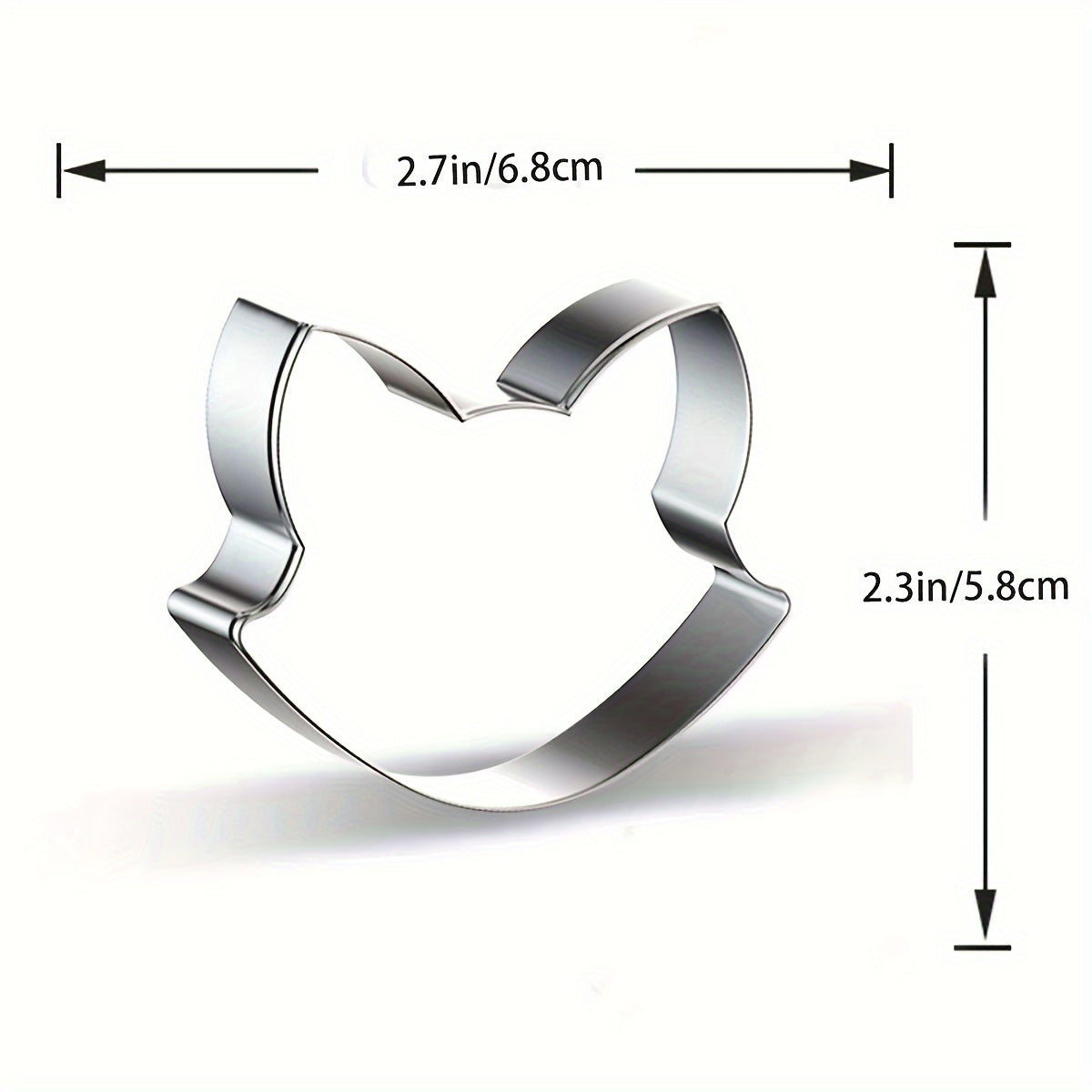 Stainless Steel Cookie Cutter Set with Animal Shapes Cow Fox Hedgehog Rice Ball Mold