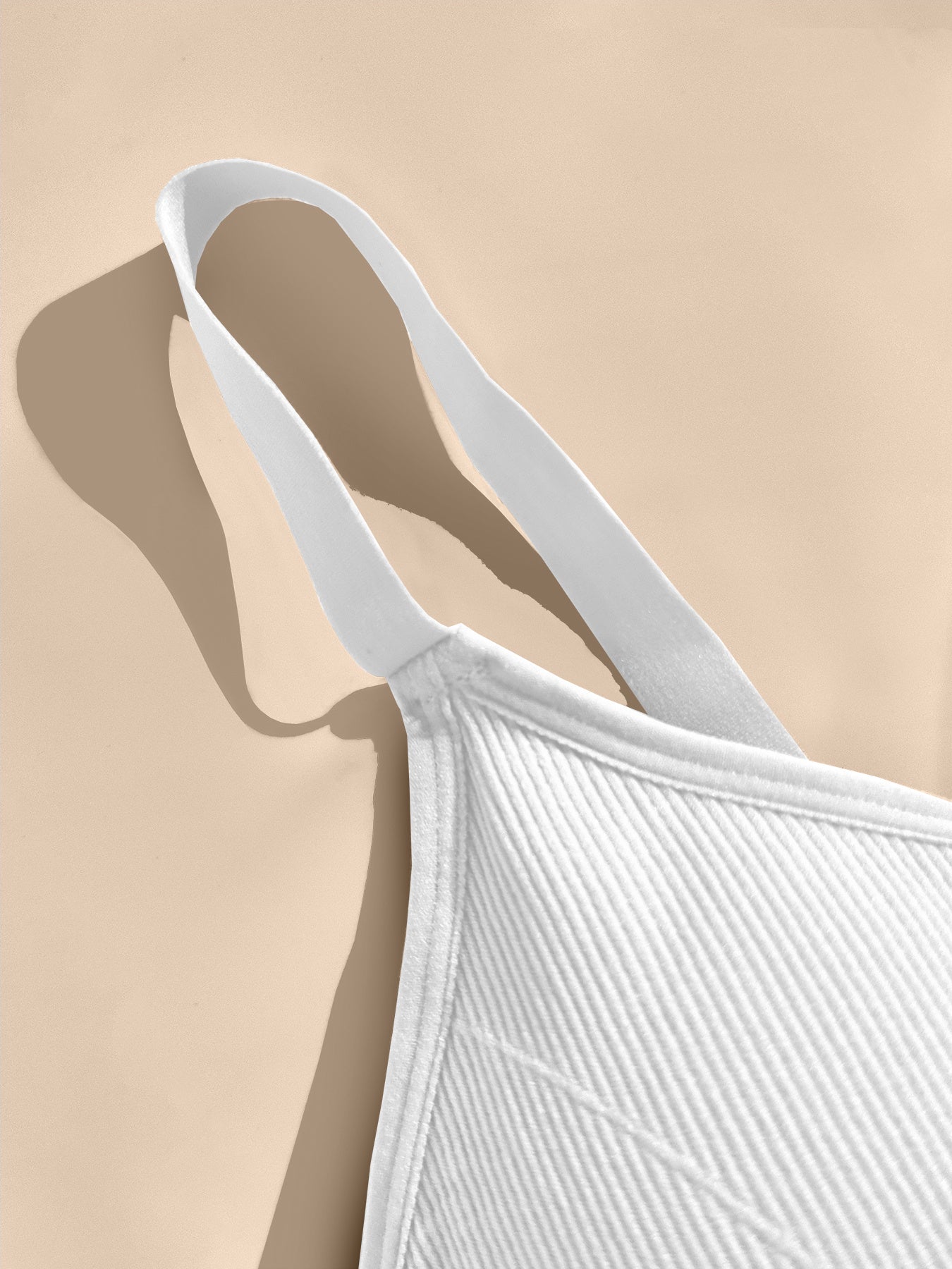 Plus Size Women's Sports Bra No Underwire Removable Pads Ribbed Backless Yoga Running