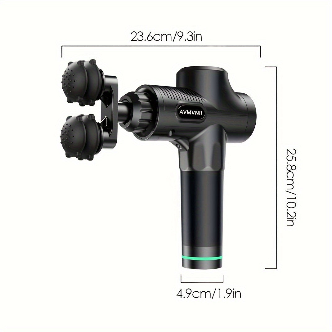 Elektrik mushak massajeri 30 darajali sensorli LCD bilan, 7 boshli, professional daraja