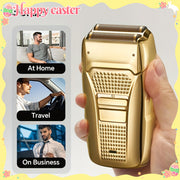 USB Rechargeable Reciprocating Shaver with Twin Blades - Perfect Gift