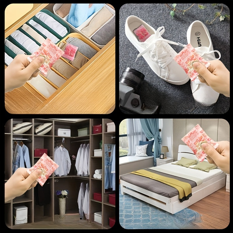 48 Pieces Floral Scented Car Freshener Bags Moisture Absorbing Air Freshening Sachets