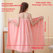 Purple Plush Bathrobe with Pockets and Adjustable Fit for Spa and Travel