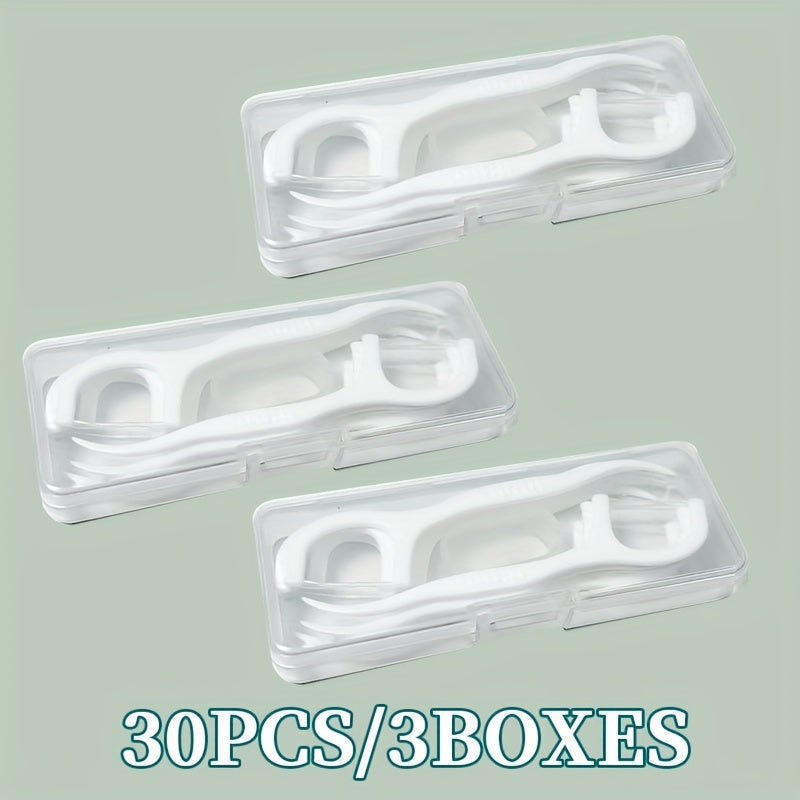 10Pcs Dental Floss Picks with Textured Grip Unflavored Deep Cleaning Travel