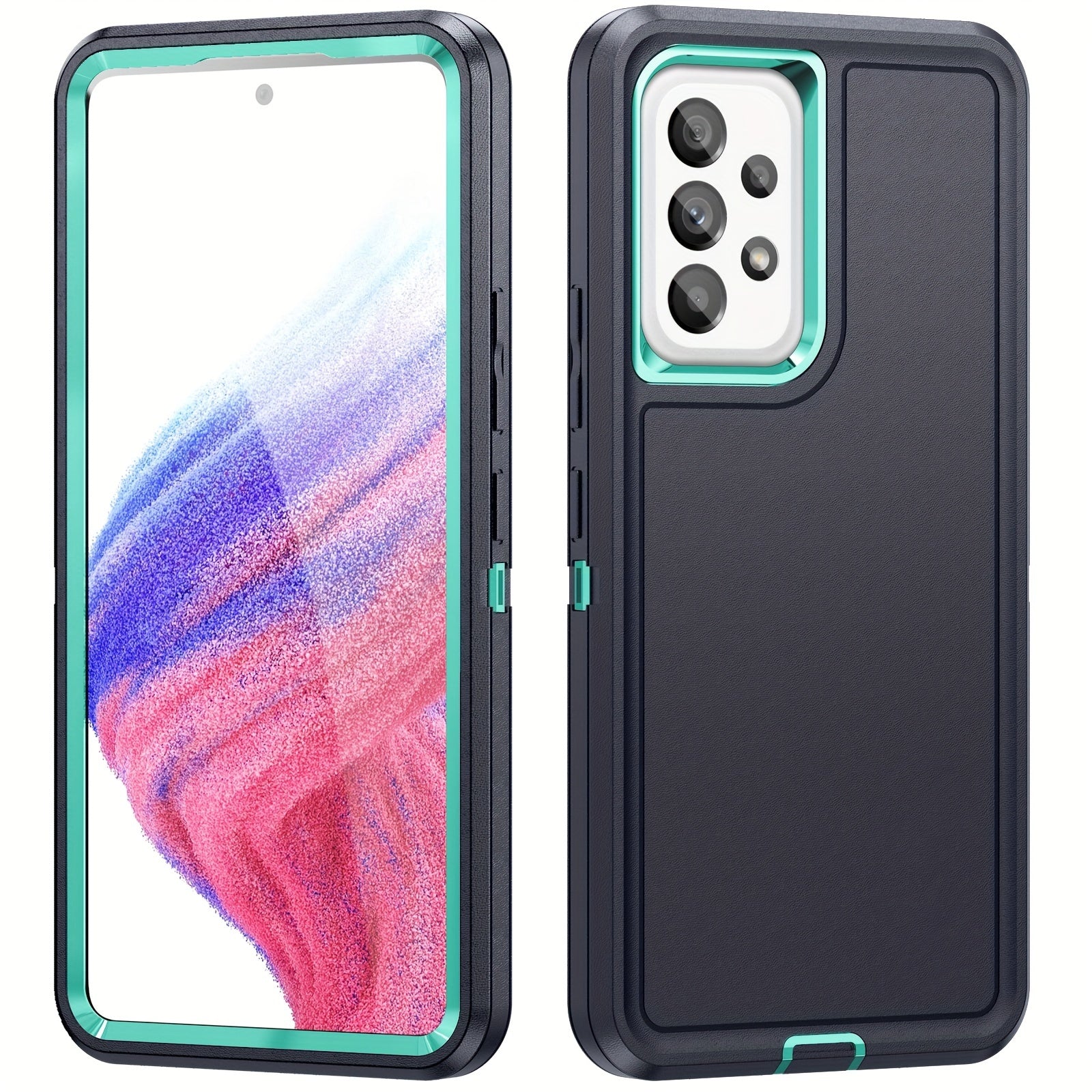 3-в-1 Ударопрочный чехол для ПК и телефона Samsung A15 A14 A13 A04s A54 A53 Всесторонняя защита