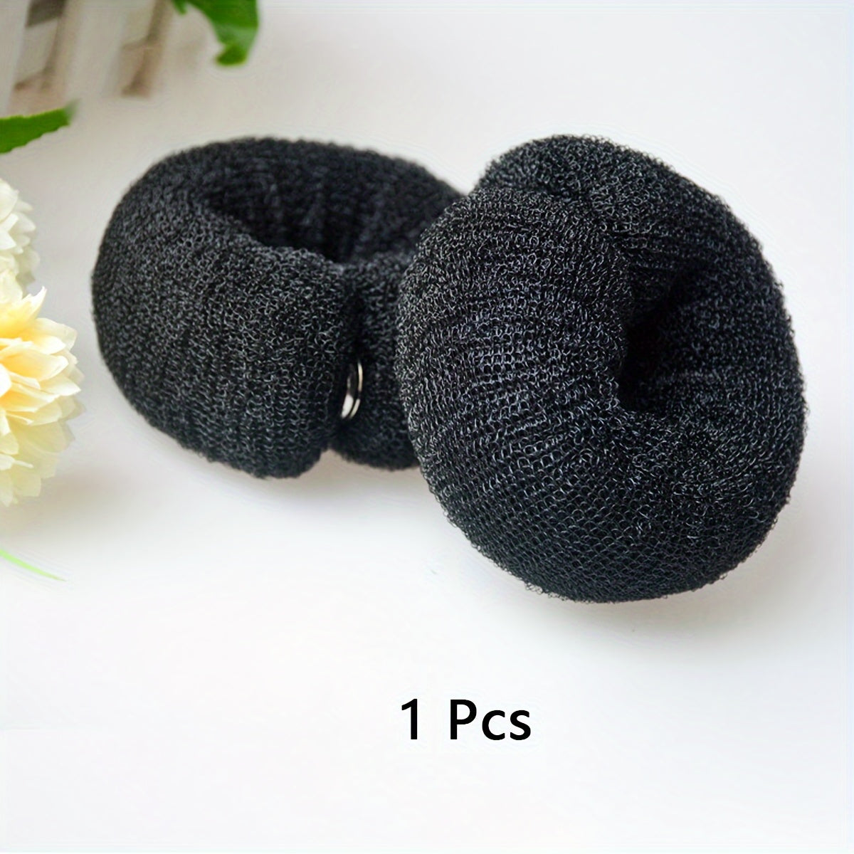 Women Vintage Mesh Hair Bun Maker Hollow Hair Ring For Updos