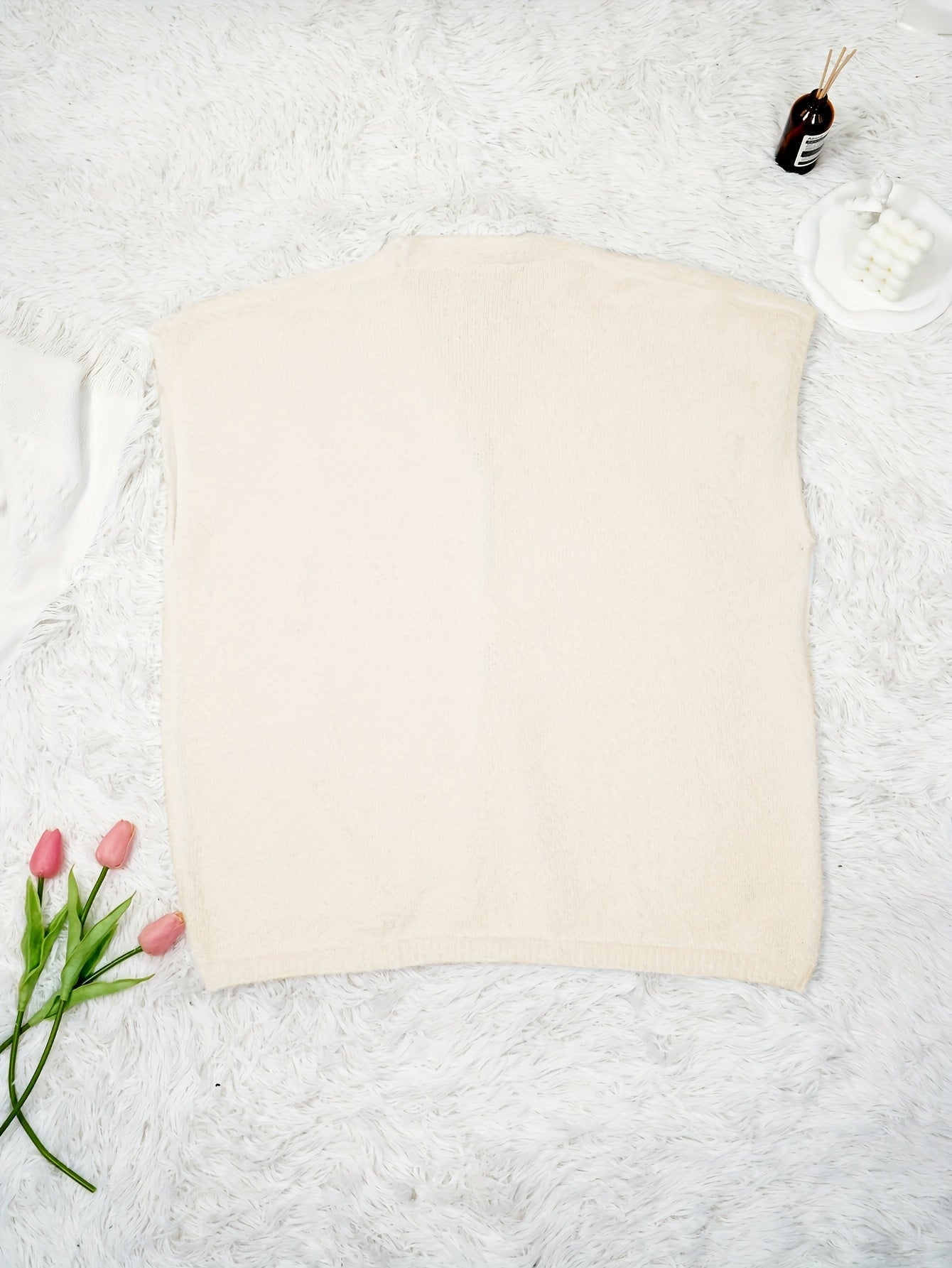 Plus-Size Women's Fleece-Lined Cardigan Sweater Oversized Cozy Outerwear