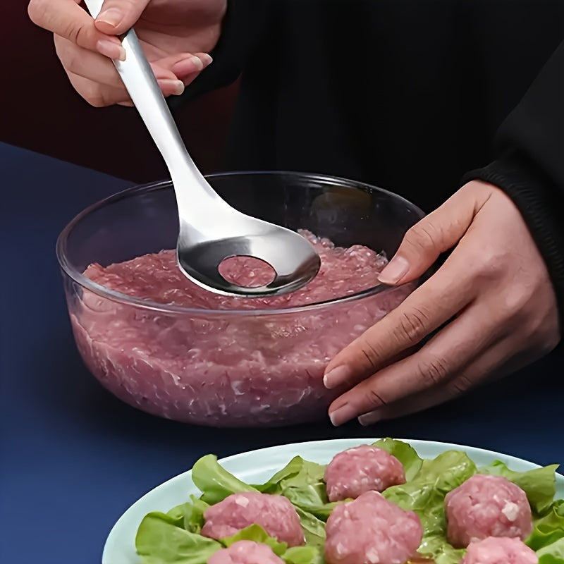 Stainless Steel Meatball Maker Spoon Kitchen Tool for Meatballs and Fishballs
