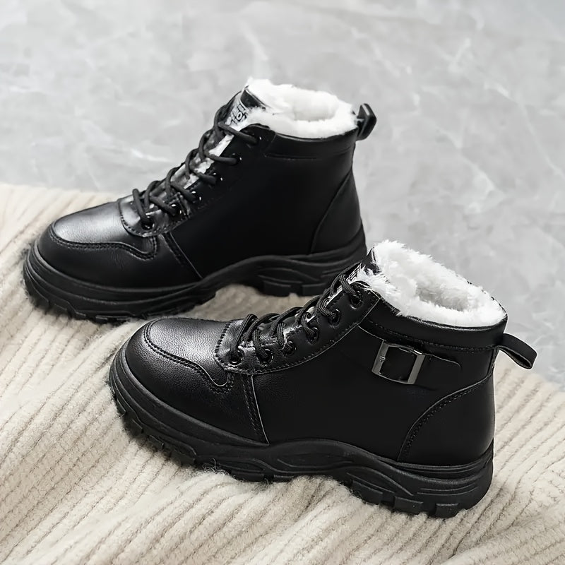 Women's Winter Short Boots Soft Lined Ankle Booties Thick Sole Warm Boots
