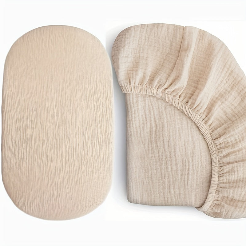 - Подарок на Хэллоуин и Рождество: Мягкие хлопковые простыни для овального матраса детской кроватки и муслиновая простыня для колыбели | 81,28 см X 40,64 см