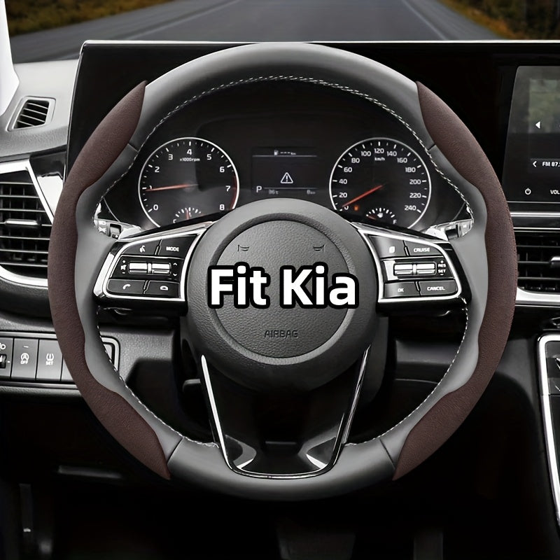 Universal Winter Fleece Non-Slip Steering Wheel Cover for All-Season Use