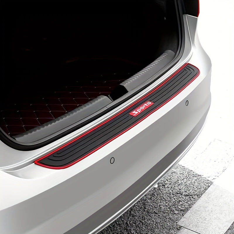 Universal Car Trunk Door Sill Protector Rubber Strip Bumper Guard Black 90cm