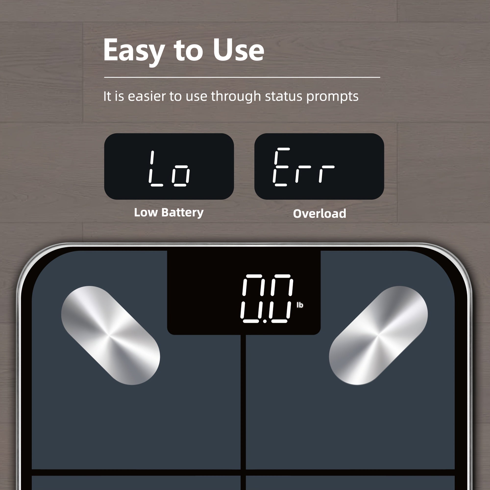 Body Fat Scale with App BMI Water BMR Max 180kg/400lb Battery Not Included