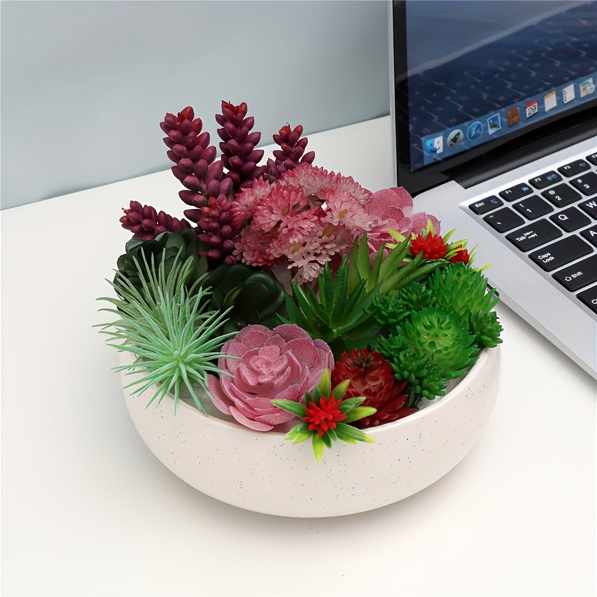 27-Piece Mini DIY Succulent Artificial Plant Arrangements for Indoor Outdoor Decor