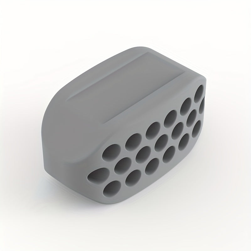 1 dona Zaryadsiz Silikon Jag'ni Shakllantiruvchi Massajer erkaklar uchun, Ikki iyakni kamaytiruvchi, Qora, Oq va Kulrang ranglarda mavjud.