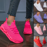 Women's Breathable Running Shoes Lightweight Pink White Purple Red Casual Sneakers
