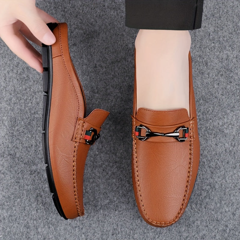 Men's Mule Shoes Slip-On Stripes Rubber Sole Comfortable Outdoor