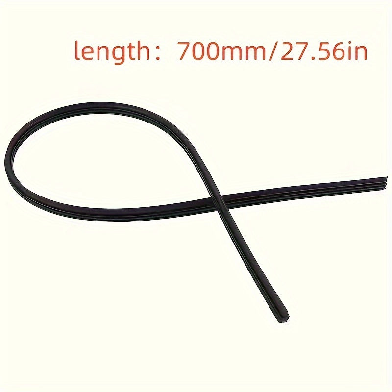 Universal Car Rain Wiper Rubber Strip Silicone 10.6mm Thick Suitable for Various Vehicles