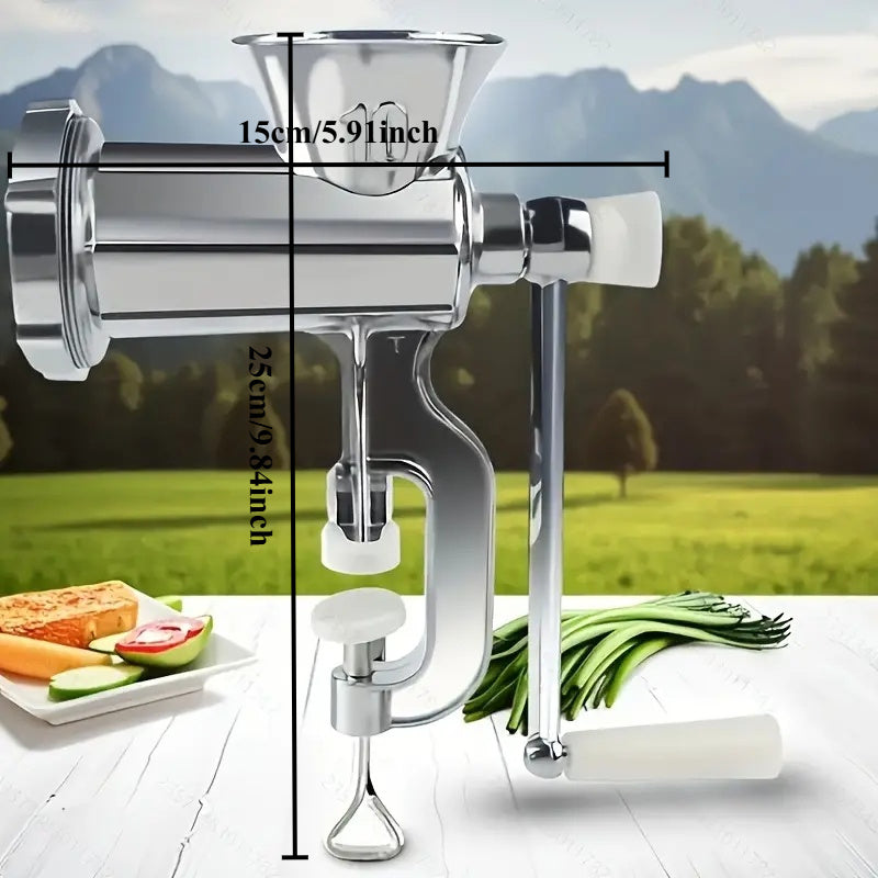 Qoʻlda ishlovchi goʻsht maydalagich, kolbasa, choʻchqa, tovuq uchun, tutqich va aksessuarlar bilan