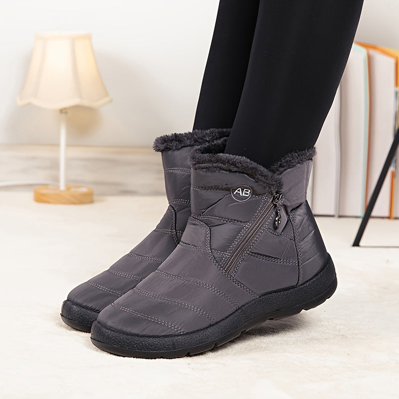 Women's Winter Ankle Boots Thermal Insulated Slip-Resistant Rubber Sole