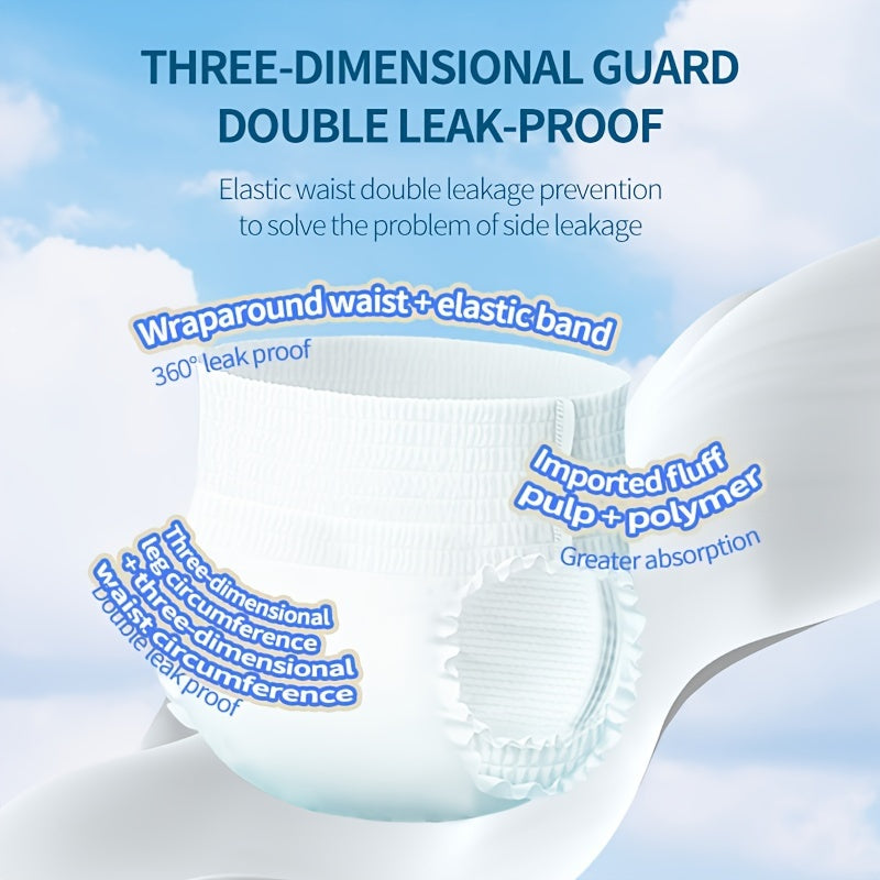 Adult Unisex Large Disposable Absorbent Diaper Pants for Elderly 30 Pieces